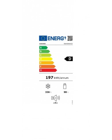 HISENSE COMBINADO 2,00X0,595X0,59MT 336LT NF LINOX D #5 - RB440N4ACD HISENSE COMBINADO 2,00X0,595X0,59MT 336LT NF LINOX D #5 - RB440N4ACD