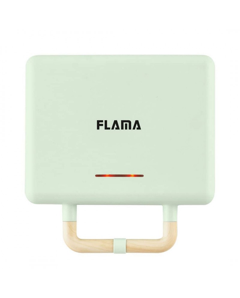 FLAMA SANDWICHEIRA PLACAS GRILL 800W VERDE