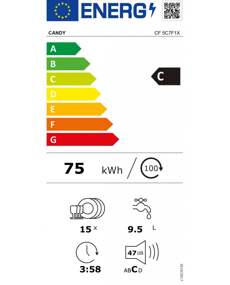 CANDY MAQUINA LOUÇA 8PROG 15TALHERES INOX C CANDY MAQUINA LOUÇA 8PROG 15TALHERES INOX C