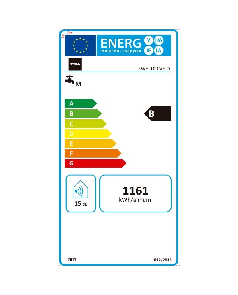 TEKA TERMOACUMULADOR 100LTS 1500W B