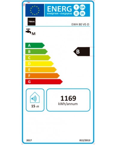 TEKA TERMOACUMULADOR 80LTS INSTALAÇAO VERTICAL B TEKA TERMOACUMULADOR 80LTS INSTALAÇAO VERTICAL B