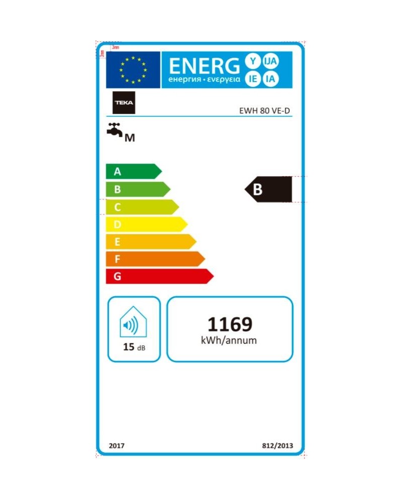 TEKA TERMOACUMULADOR 80LTS INSTALAÇAO VERTICAL B TEKA TERMOACUMULADOR 80LTS INSTALAÇAO VERTICAL B