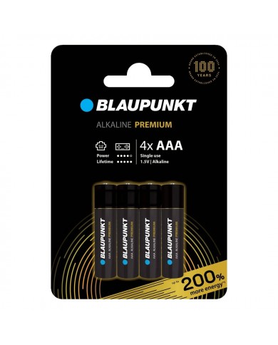 BLAUPUNKT PILHAS ALKALINE PREMIUM 4XAAA - LR03BPR4CP
