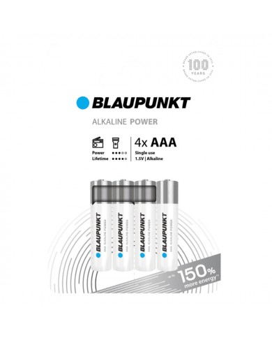 BLAUPUNKT PILHAS ALKALINE BASIC 4XAAA - LR03BPO4CP