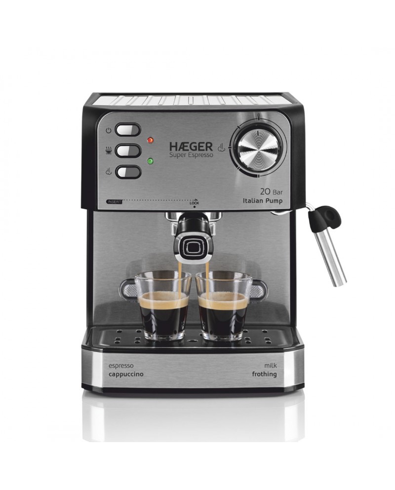 HAEGER MAQUINA CAFE EXPRESSO 20BAR CAFE MOIDO/PASTILHA - CM85B011A