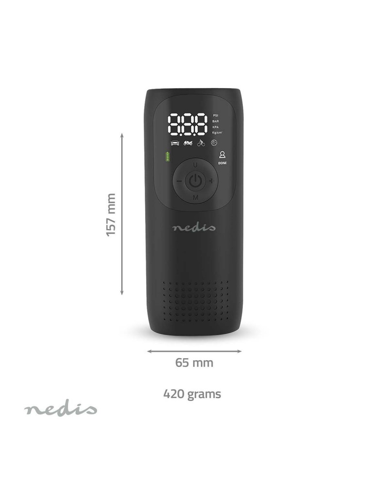 NEDIS COMPRESSOR DE AR RECARREGAVEL NEDIS COMPRESSOR DE AR RECARREGAVEL