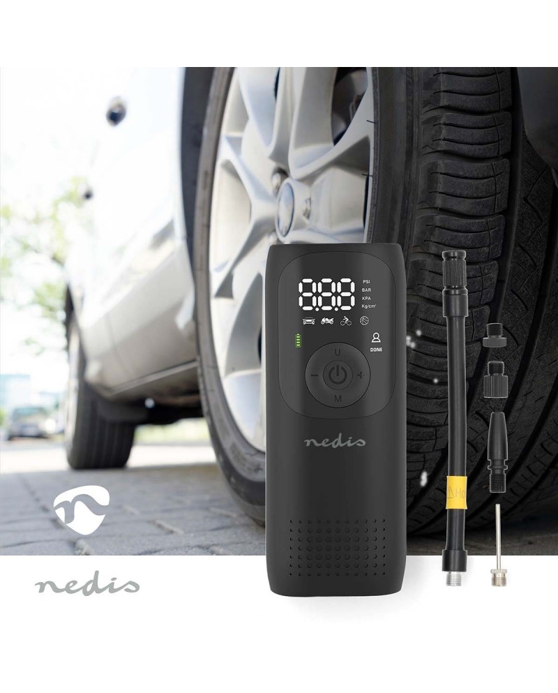 NEDIS COMPRESSOR DE AR RECARREGAVEL NEDIS COMPRESSOR DE AR RECARREGAVEL