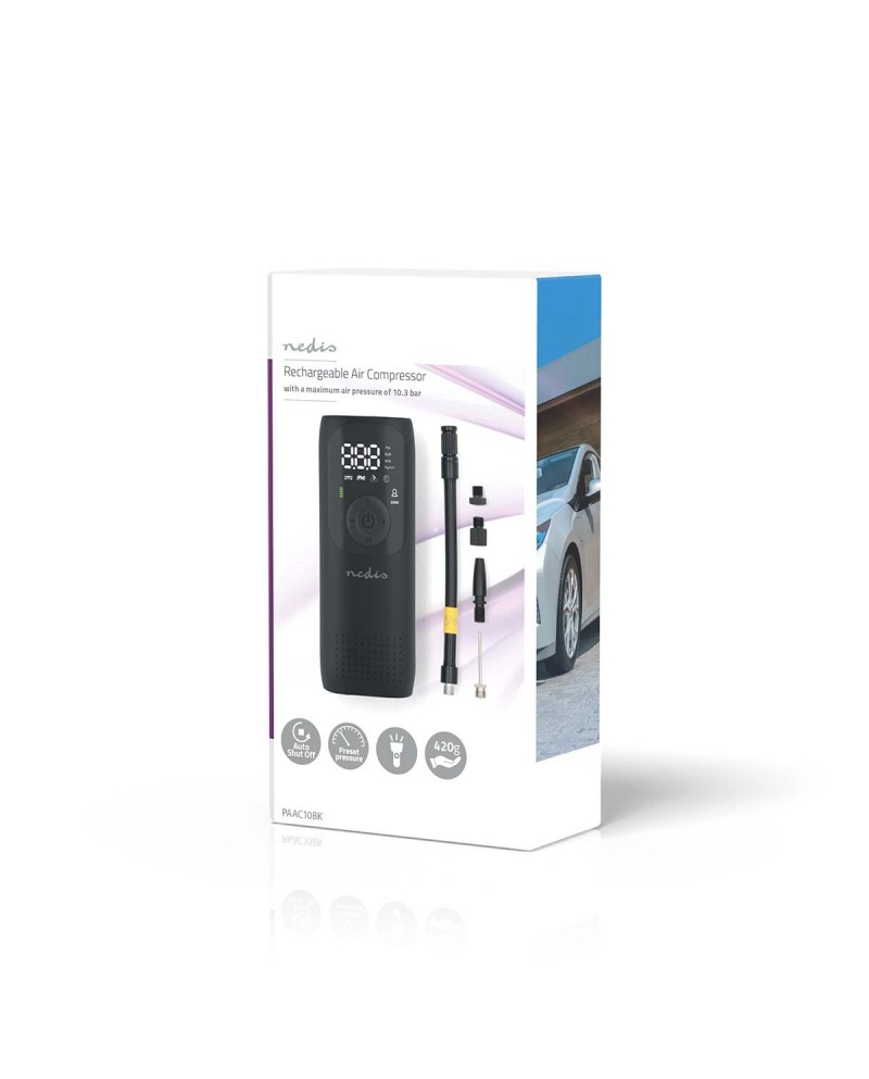 NEDIS COMPRESSOR DE AR RECARREGAVEL NEDIS COMPRESSOR DE AR RECARREGAVEL