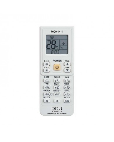 DCU COMANDO UNIVERSAL P/ AR CONDICIONADO 7000 EN 1 - 30902015 DCU COMANDO UNIVERSAL P/ AR CONDICIONADO 7000 EN 1 - 30902015