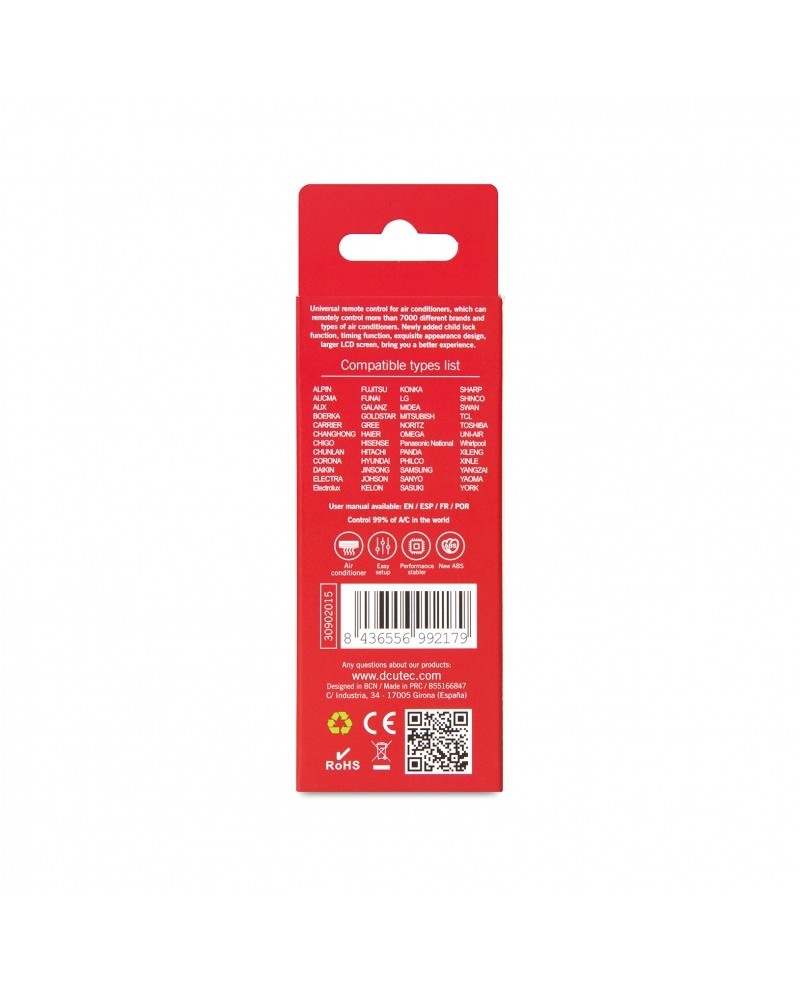DCU COMANDO UNIVERSAL P/ AR CONDICIONADO 7000 EN 1 #1 - 30902015 DCU COMANDO UNIVERSAL P/ AR CONDICIONADO 7000 EN 1 #1 - 30902015
