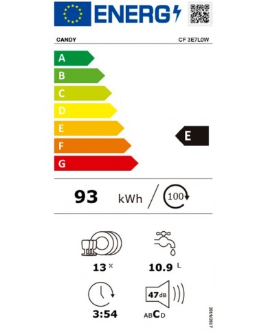 CANDY MAQUINA LOUÇA 5PROG 13TALHERES BRANCA E CANDY MAQUINA LOUÇA 5PROG 13TALHERES BRANCA E