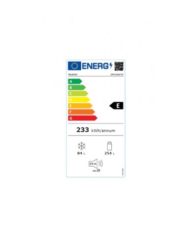 TELEFAC FRIGORIFICO 2PT 338LT 1,72X0,595X0,695MT INOX E - DPF420NFXE TELEFAC FRIGORIFICO 2PT 338LT 1,72X0,595X0,695MT INOX E - DPF420NFXE