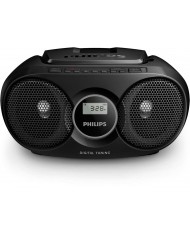 PHILIPS RADIO PORTATIL CD CD-R CD-RW CASSETE PRETO - AZ215B12 PHILIPS RADIO PORTATIL CD CD-R CD-RW CASSETE PRETO - AZ215B12