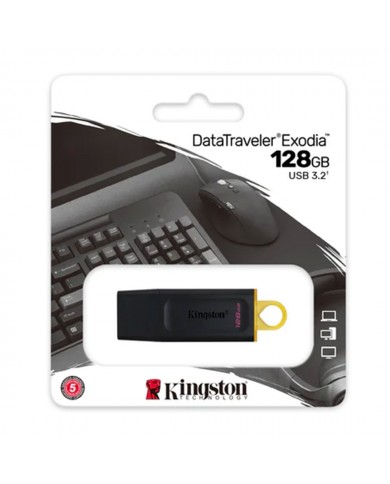 KINGSTON PEN DRIVE 128GB USB 3.2 DATATRAVELER EXODIA N - DTX128GB KINGSTON PEN DRIVE 128GB USB 3.2 DATATRAVELER EXODIA N - DTX128GB