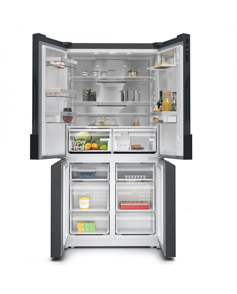 SIEMENS SIDE BY SIDE 4PT 1830X910X731MT 574LT NF DA BKIX E SIEMENS SIDE BY SIDE 4PT 1830X910X731MT 574LT NF DA BKIX E