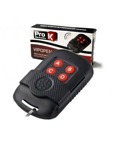PROK COMANDO GARAGEM UNIVERSAL 4 CANAIS 433MHZ - VIPOPEN44