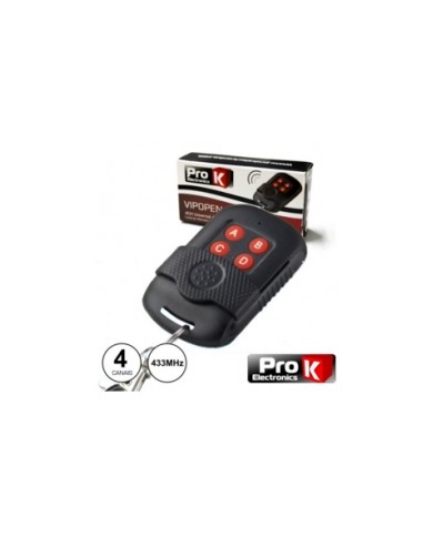 PROK COMANDO GARAGEM UNIVERSAL 4 CANAIS 433MHZ - VIPOPEN44