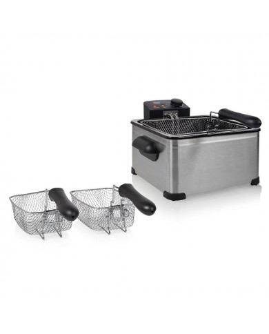 TRISTAR FRITADEIRA 2000W 5LT 3 CESTAS INOX