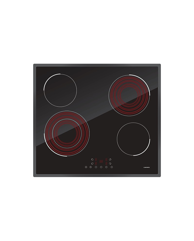 CONFORTEC PLACA VITRO 4 ZONAS 6400W - CFH6244VTC CONFORTEC PLACA VITRO 4 ZONAS 6400W - CFH6244VTC