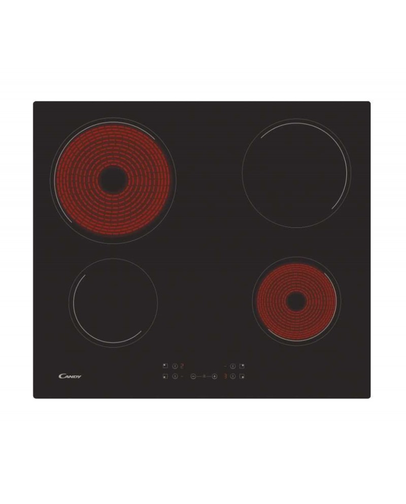 CANDY PLACA VITRO 4ZONAS 60CM - CH64CCB4U2