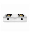 HAEGER FOGAREIRO INOX GAS 2 QUEIMADORES DUPLOS DE BRONZE - 2N5H