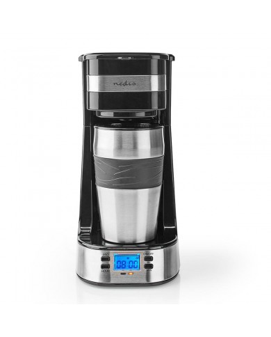 NEDIS CAFETEIRA 700W 0,42LT TAÇA PORTATIL C/TEMPORIZADOR - KACM310FBK