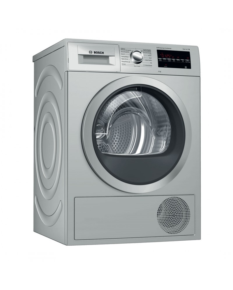 BOSCH SECADOR ROUPA 9KG BOMBA CALOR SILV IX A++ - WQG2450XES BOSCH SECADOR ROUPA 9KG BOMBA CALOR SILV IX A++ - WQG2450XES