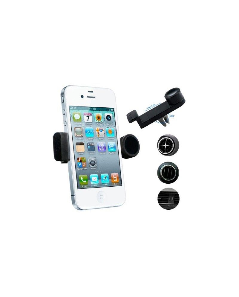 TECH FUZZION UNIVERSAL AIR VENT CAR HOLDER BLACK - CHRUNI0420BK