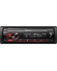 PIONEER AUTO RADIO RDS BLUETOOTH USB AUX ILUM VERMELHA - MVHS420BT