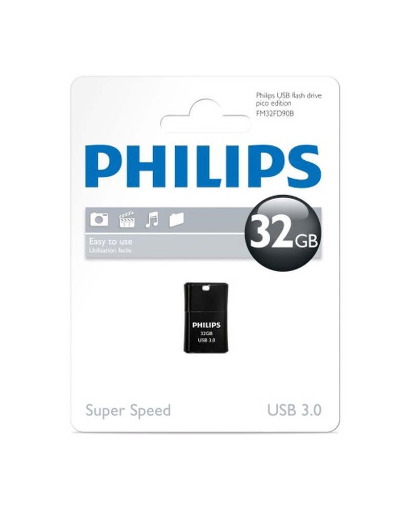 PHILIPS PEN USB 3.0 32GB Pico Edition Black - FM32FD90B