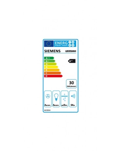 SIEMENS EXAUSTOR 52CM MOTOR IQDRIVE 540/730M3/H INOX A++ - LB59584M SIEMENS EXAUSTOR 52CM MOTOR IQDRIVE 540/730M3/H INOX A++ - LB59584M