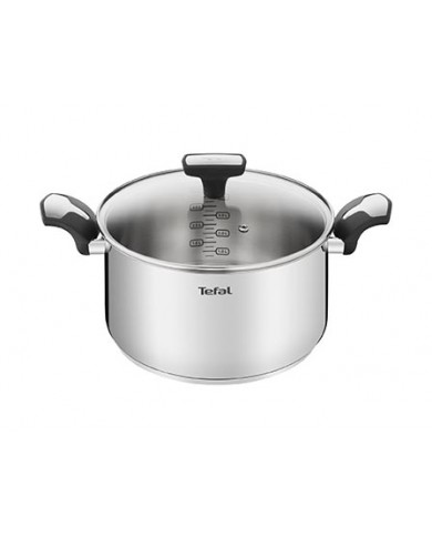 TEFAL TACHO EMOTION INDUÇAO 24CM 5,2LT +TAMPA VIDRO - E3014604