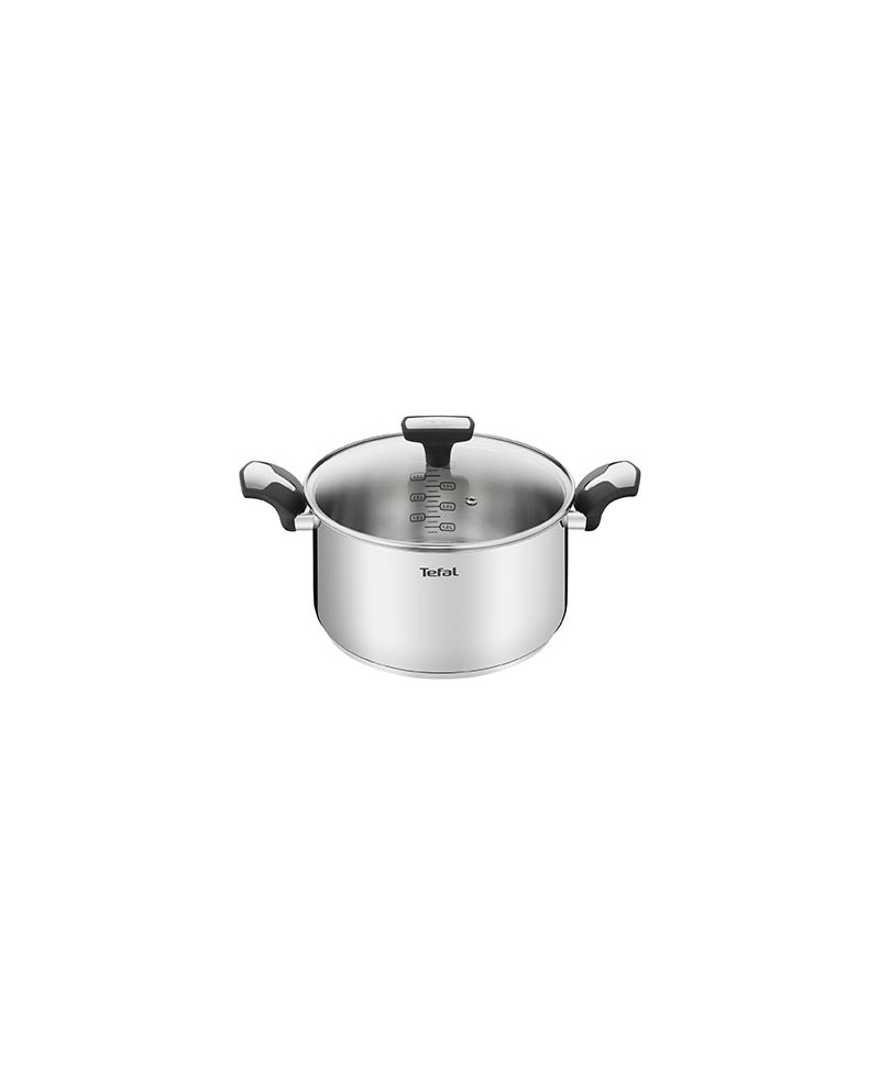 TEFAL TACHO EMOTION INDUÇAO 24CM 5,2LT +TAMPA VIDRO - E3014604