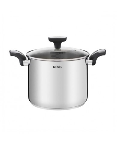 TEFAL PANELA EMOTION INDUÇAO 22CM 6,2LT +TAMPA VIDRO - E3016104