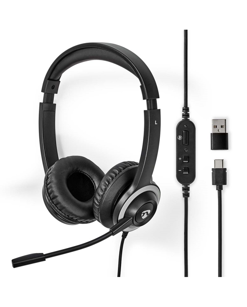 NEDIS AUSCULTADORES COM MICROFONE GAMING - GHST200BK