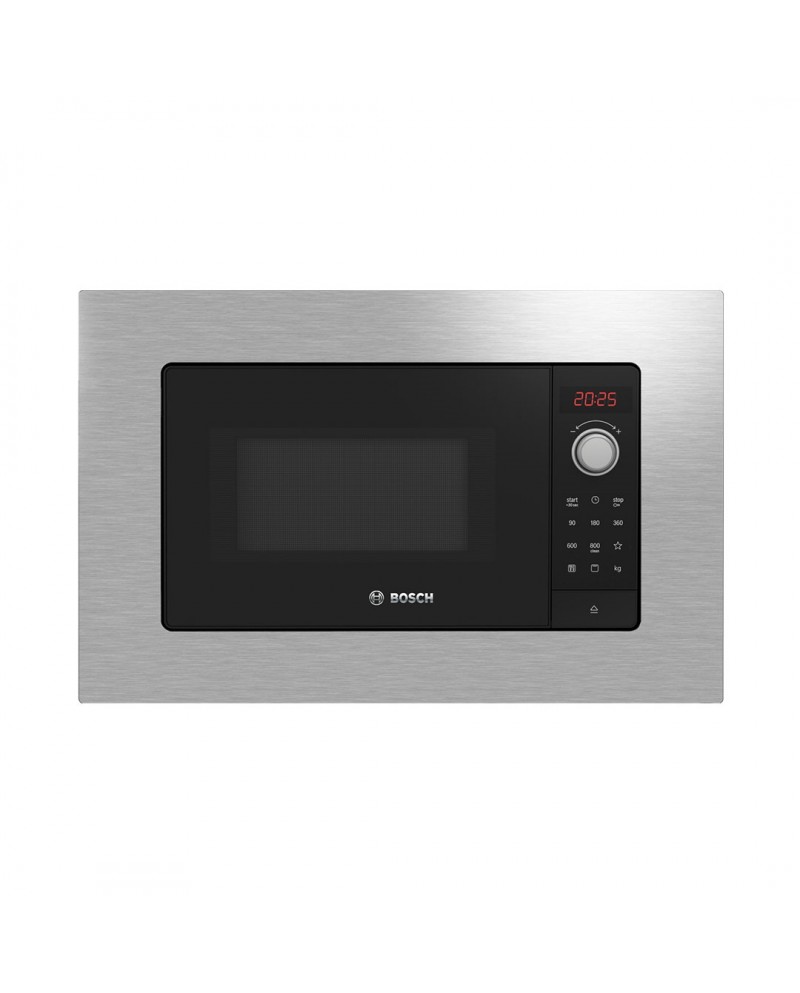 BOSCH MICROONDAS INTEG. 20LTS INOX VIDRO PRETO - BEL623MS3
