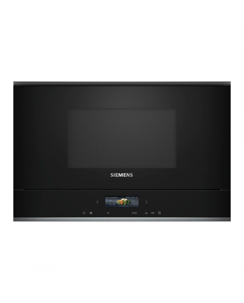 SIEMENS MICROONDAS INTEG 21LT 900W VIDRO PRETO - BF722L1B1