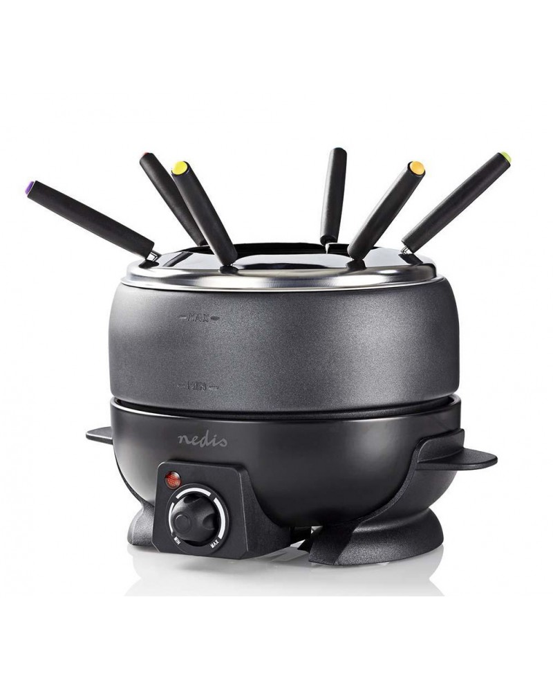 NEDIS FONDUE 2.3LT 6GARFOS - FCFO110EBK6