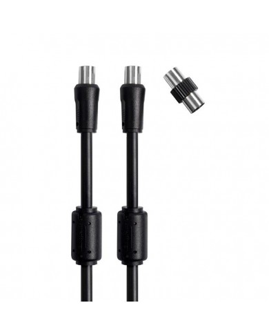 NAPOFIX CABO ANTENA + FILTRO M-F 2MT + ADAPTADOR F-F - NPXTV007