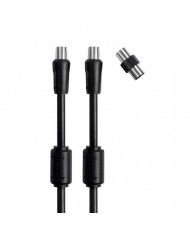 NAPOFIX CABO ANTENA + FILTRO M-F 2MT + ADAPTADOR F-F - NPXTV007