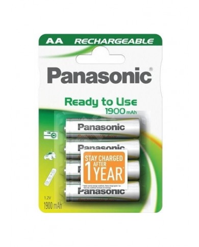 PANASONIC PILHAS RECARREGAVEIS AA/P6 1900MHA BLISTER 4 PI - HHR3MVE4BC