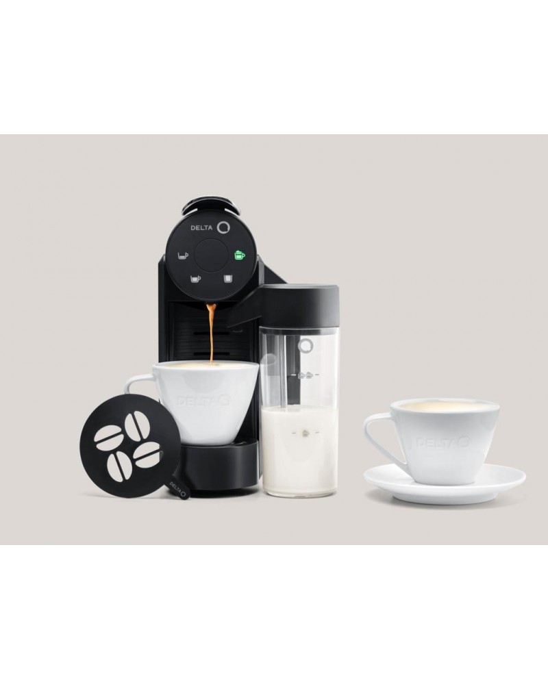 DELTA Q MAQUINA CAFE MINI MILK QOOL PRETA + QIT - QITMINIMILKQOOLPRE