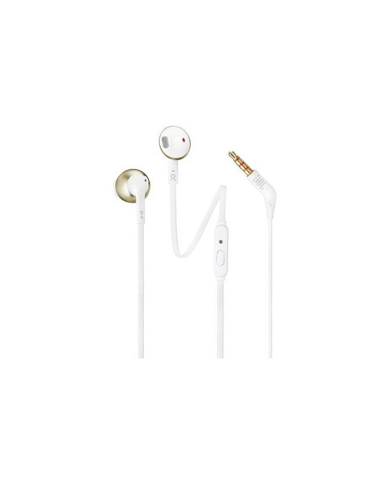 JBL AURICULAR C/ MICROFONE BRANCO/DOURADO - TUNE205D