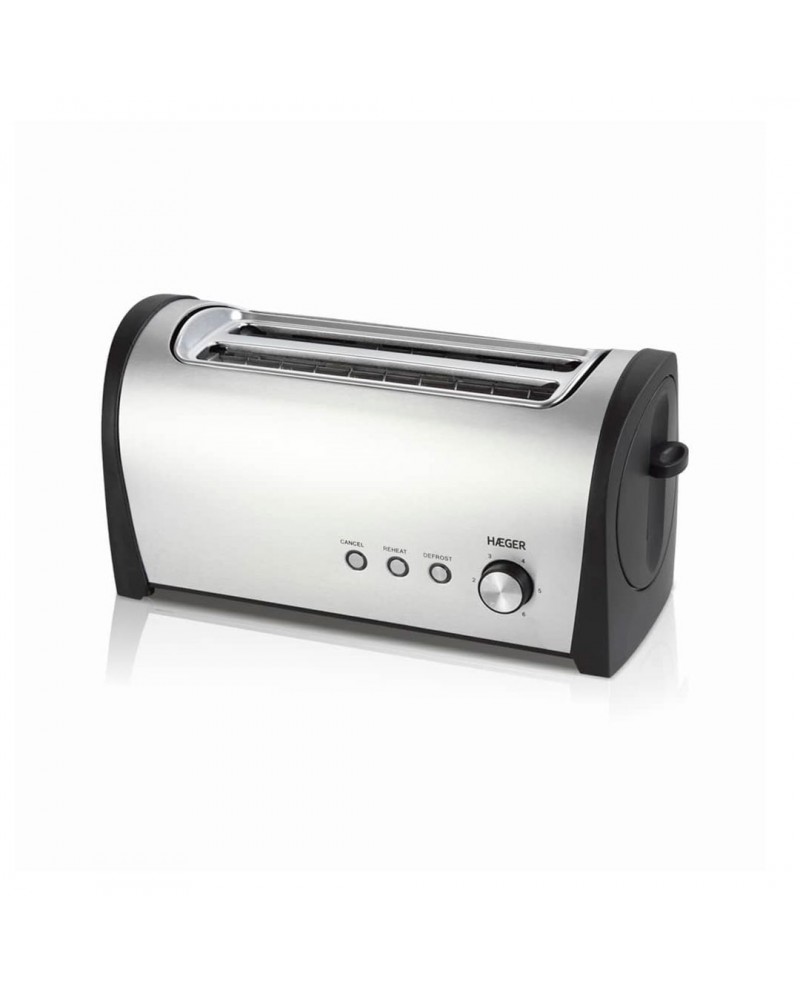 HAEGER TORRADEIRA 1400W 2 RANHURAS LONGAS INOX - TO14D010A