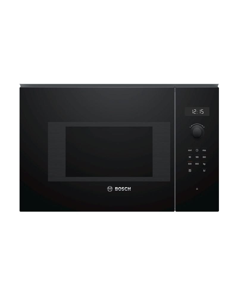 BOSCH MICROONDAS INTEG 20LT VIDRO PRETO - BFL524MB0
