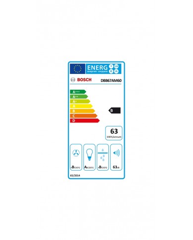 BOSCH CHAMINE 60CM MAX 460M3/H PRETO (B) - DBB67AM60 BOSCH CHAMINE 60CM MAX 460M3/H PRETO (B) - DBB67AM60
