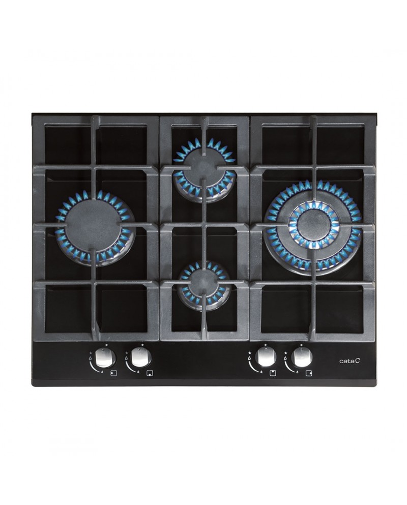 CATA PLACA CRISTALGAS 60CM 4GAS NAT C/INJ GAS BUT - LCI6031BK CATA PLACA CRISTALGAS 60CM 4GAS NAT C/INJ GAS BUT - LCI6031BK