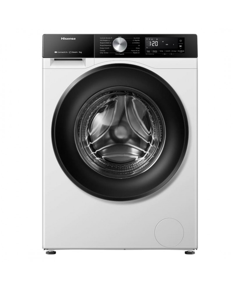 HISENSE MAQUINA ROUPA 9KG 1400RT (A) #1 - WF3S9043BW3 HISENSE MAQUINA ROUPA 9KG 1400RT (A) #1 - WF3S9043BW3