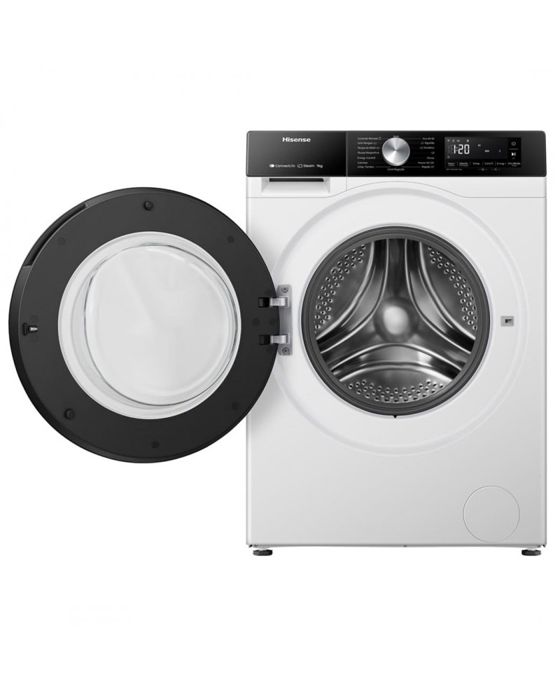 HISENSE MAQUINA ROUPA 9KG 1400RT (A) #2 - WF3S9043BW3 HISENSE MAQUINA ROUPA 9KG 1400RT (A) #2 - WF3S9043BW3