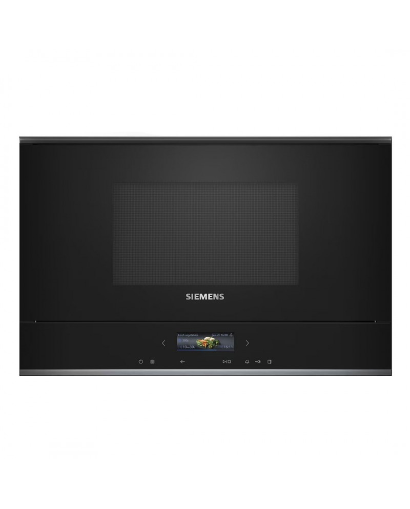 SIEMENS MICROONDAS INTEG 21LT GRILL VIDRO PRETO - BE732L1B1